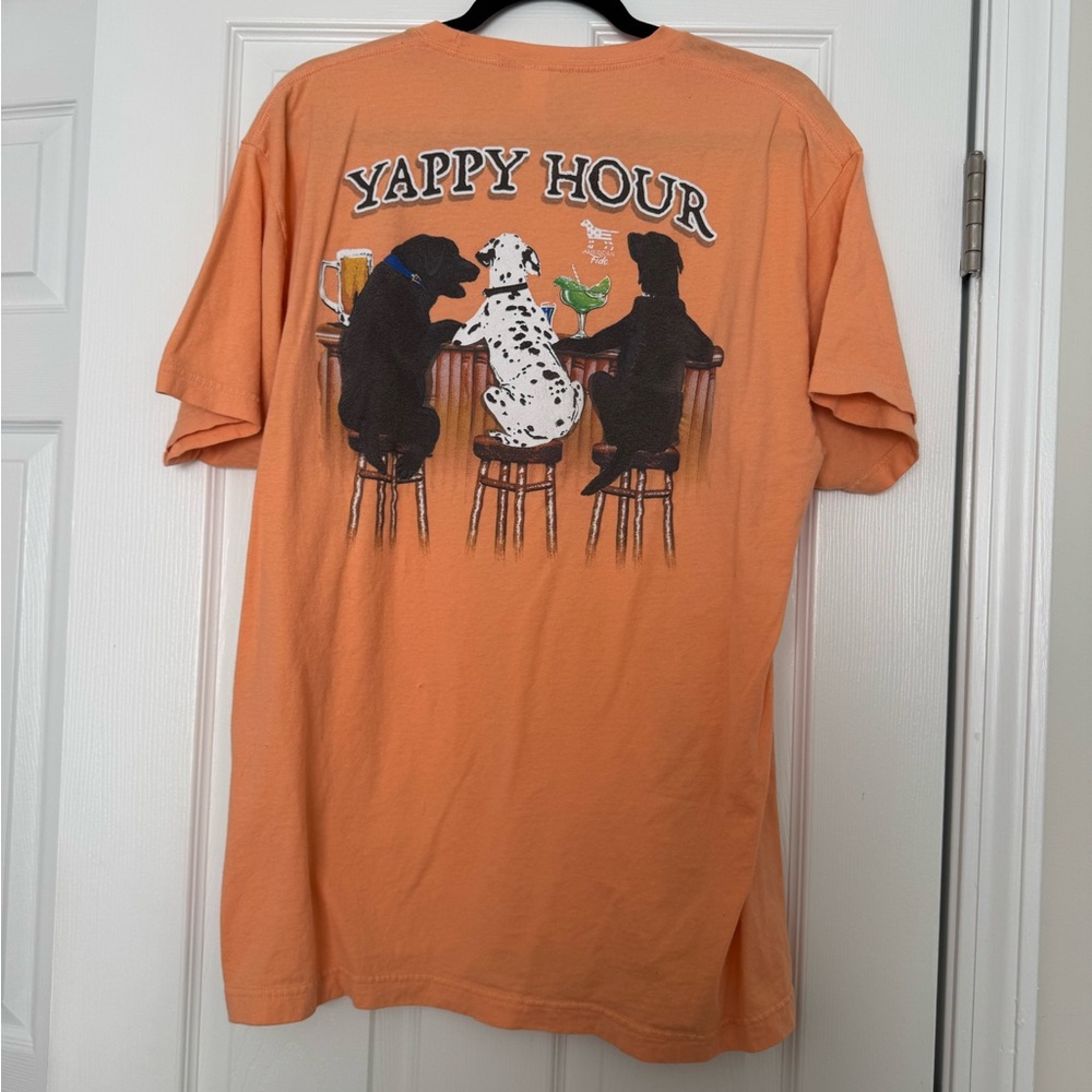 Orange Graphic American Fido Men's Shirt